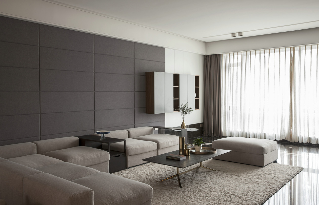 南京經(jīng)典現(xiàn)代簡(jiǎn)風(fēng)裝修，非常有質(zhì)感的黑白灰色調(diào)之家