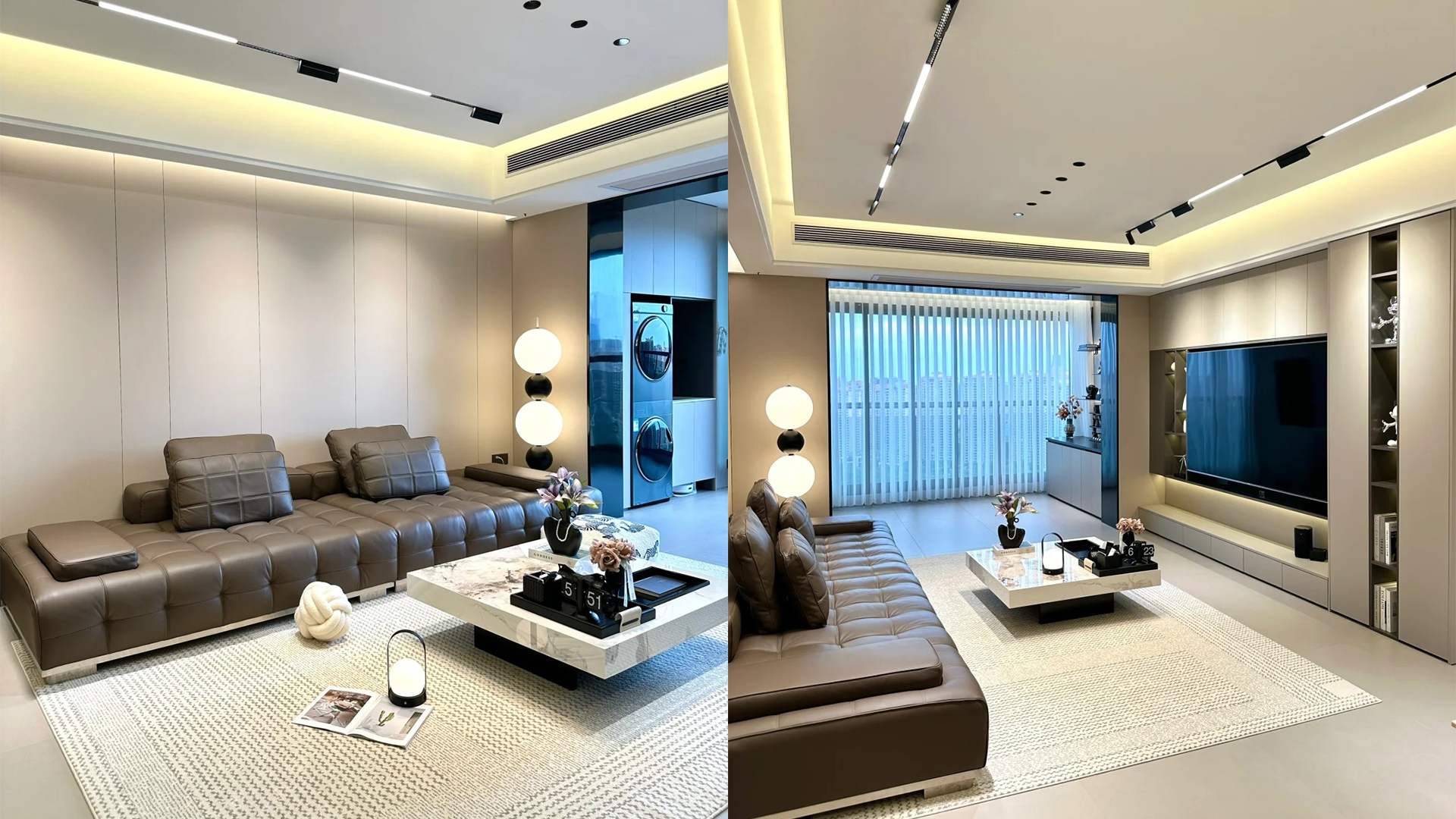 現(xiàn)代簡約風裝修 簡潔線條與中性色調構筑舒適空間