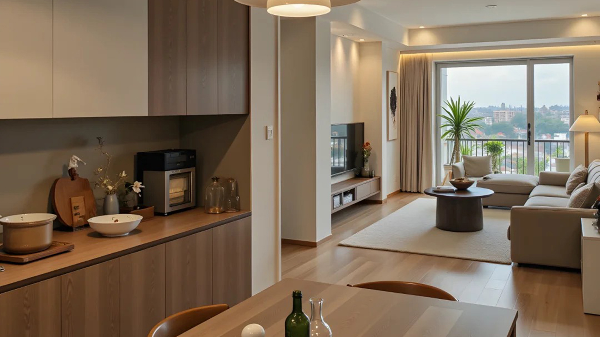 原木風(fēng)自然材質(zhì)暖光交織，溫柔歲月靜好生活氣息