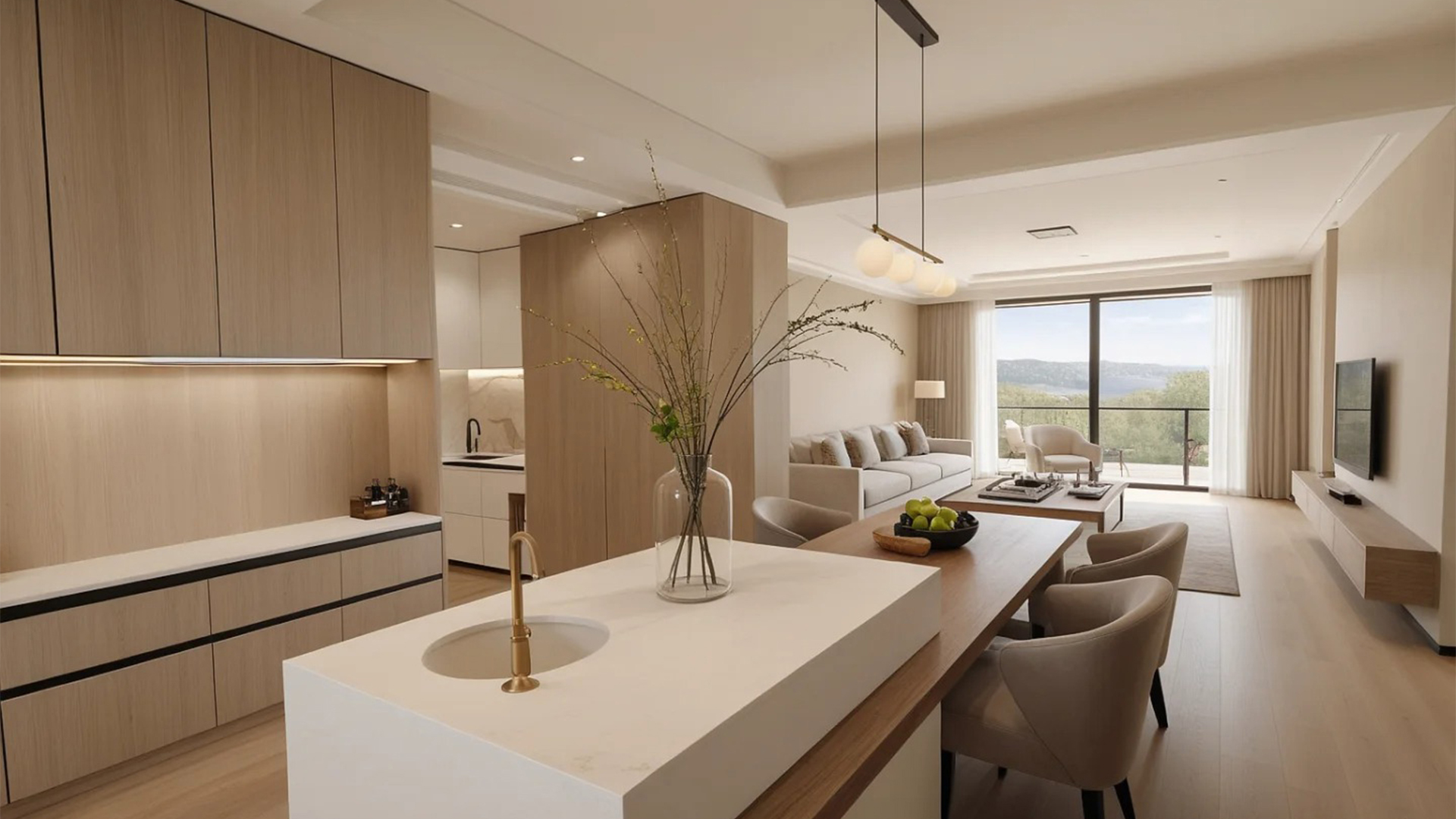 原木風(fēng)自然紋理柔和色調(diào)，溫馨生活氣息彌漫空間